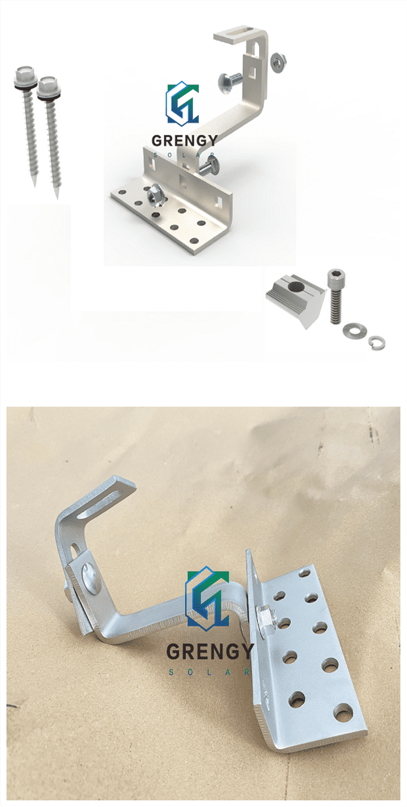 double adjustable solar tile roof hook double adjustable solar tile roof hook