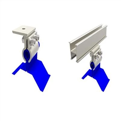 Trapecijos formos metalinis stogo tvirtinimo spaustukas