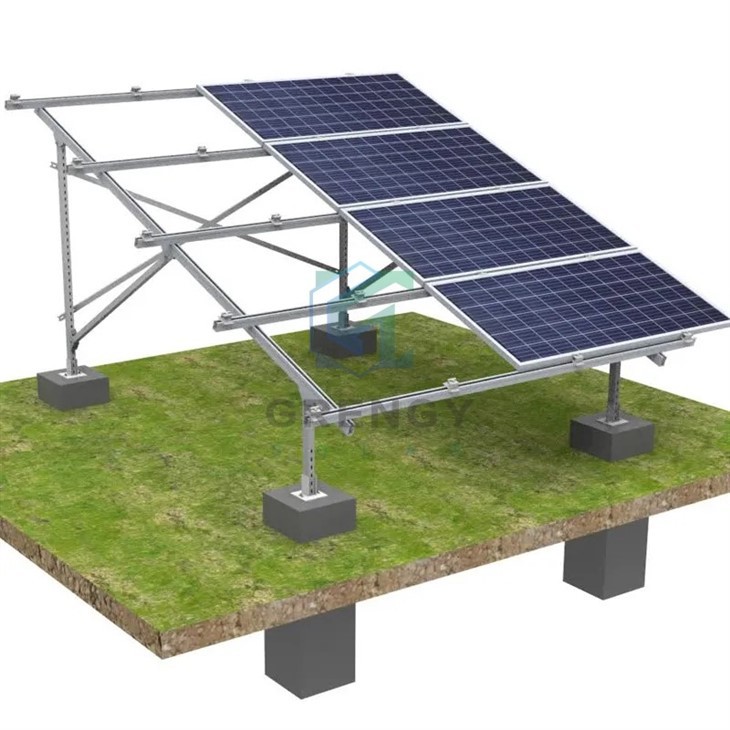 Concrete Block Solar Ground Mounting Frame System